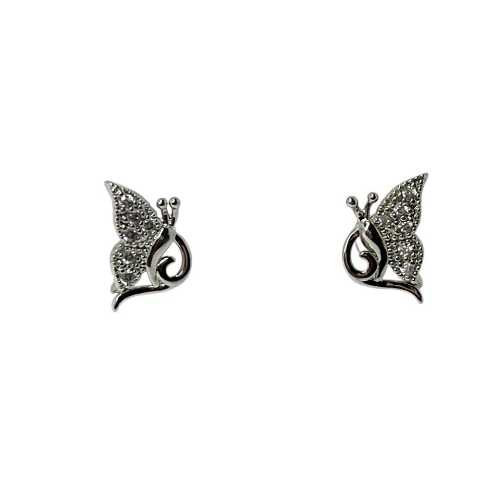 Dainty Butterfly Stud Earrings Sparkling Everyday Glam Feminine & Chic